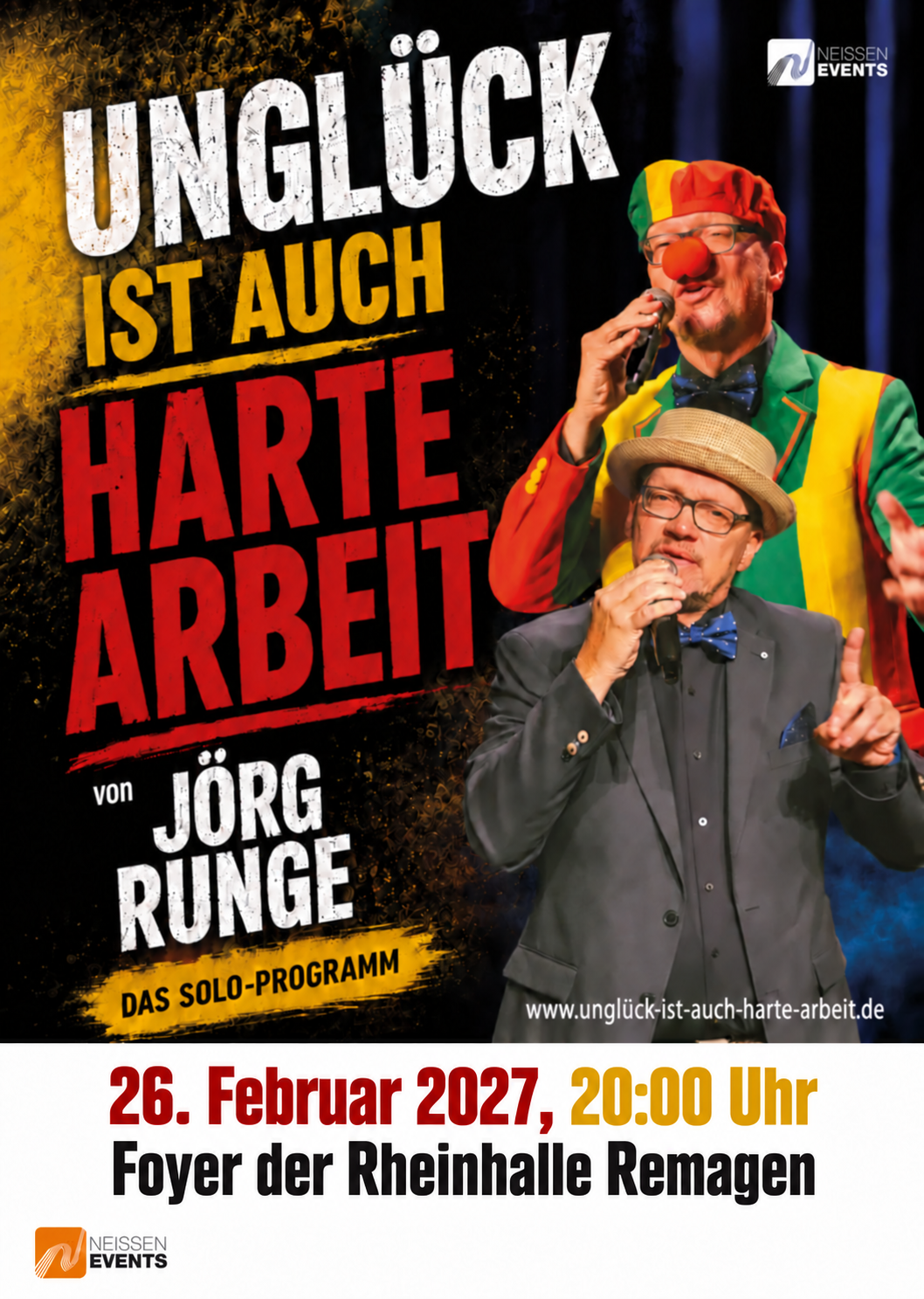 Tickets für Remagen: https://www.eventim.de/event/joerg-runge-unglueck-ist-auch-harte-arbeit-foyer-der-rheinhalle-remagen-22045791/?srsltid=AU7gw4XYEk89EGUZF6JFr2S0zqqXkQD_RETJwtgb9WnnH3xbMsBiQwz0